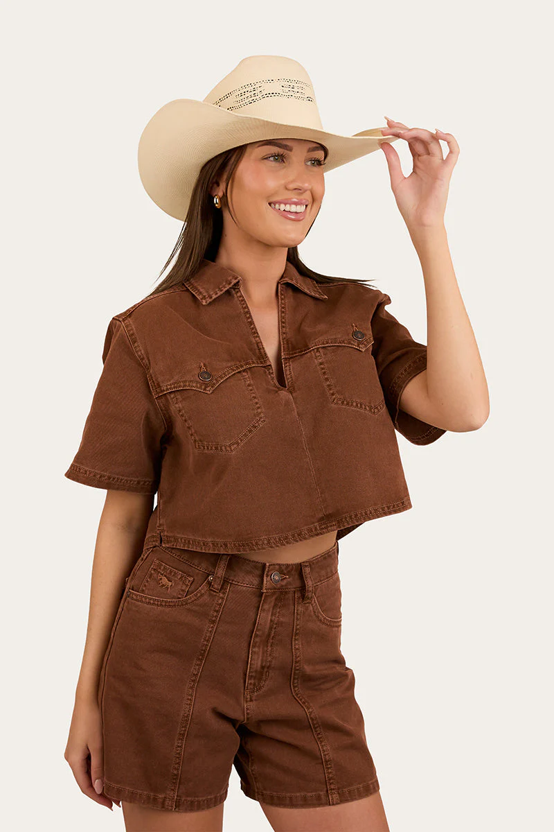 Iris Womens Denim Top - Image 7
