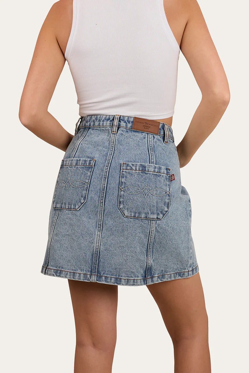 Johanna Womens Denim Skirt - Image 4