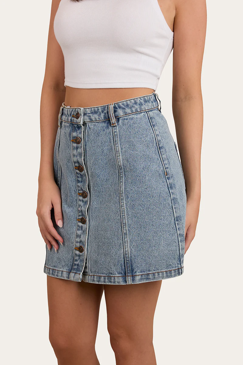 Johanna Womens Denim Skirt - Image 5
