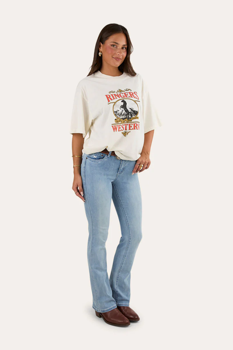 Katherine Cowgirl Womens Mid Rise Bootleg Jeans - Image 15
