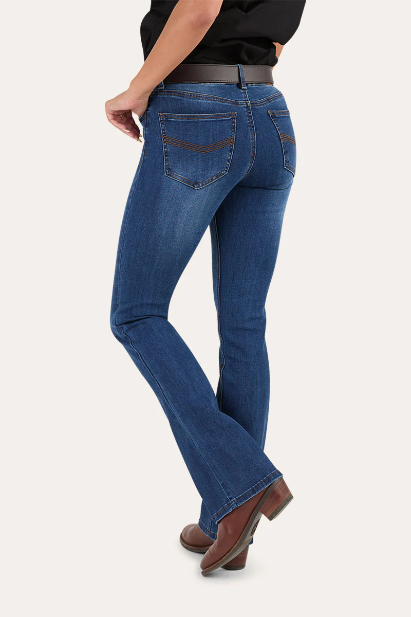 Katherine Womens Mid Rise Bootleg Jeans - Image 11