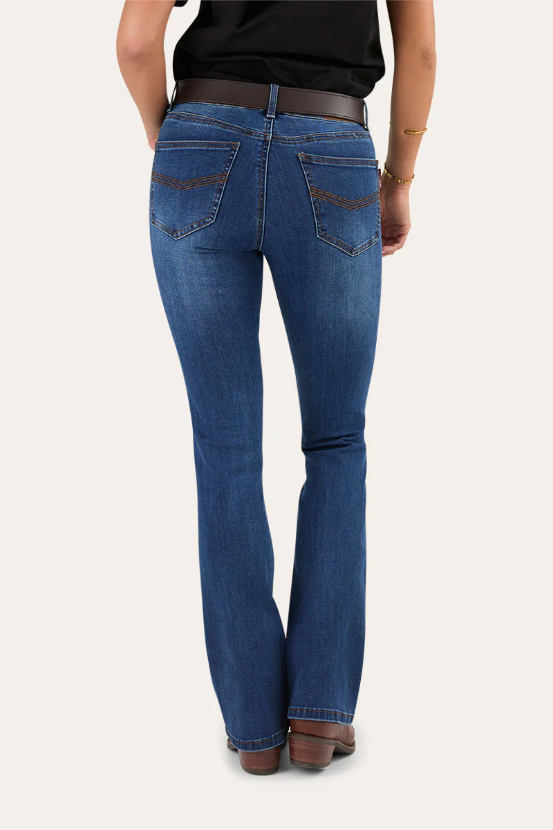 Katherine Womens Mid Rise Bootleg Jeans - Image 13