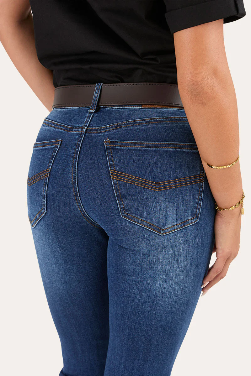 Katherine Womens Mid Rise Bootleg Jeans - Image 14