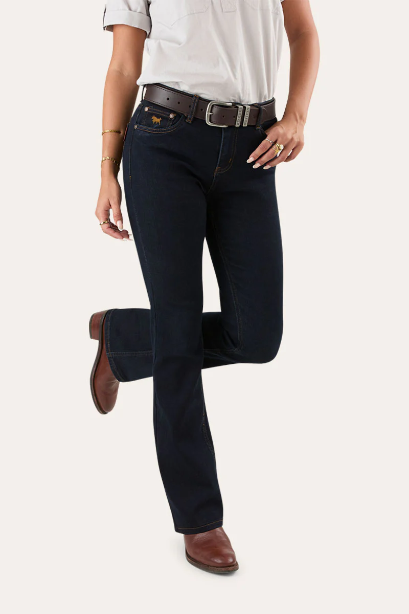 Katherine Womens Mid Rise Bootleg Jeans - Image 16