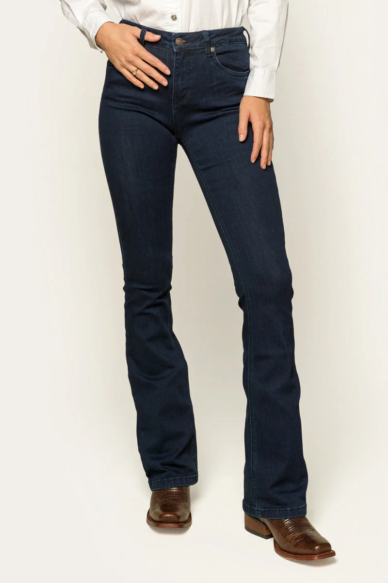 Katherine Womens Mid Rise Bootleg Jeans - Image 27