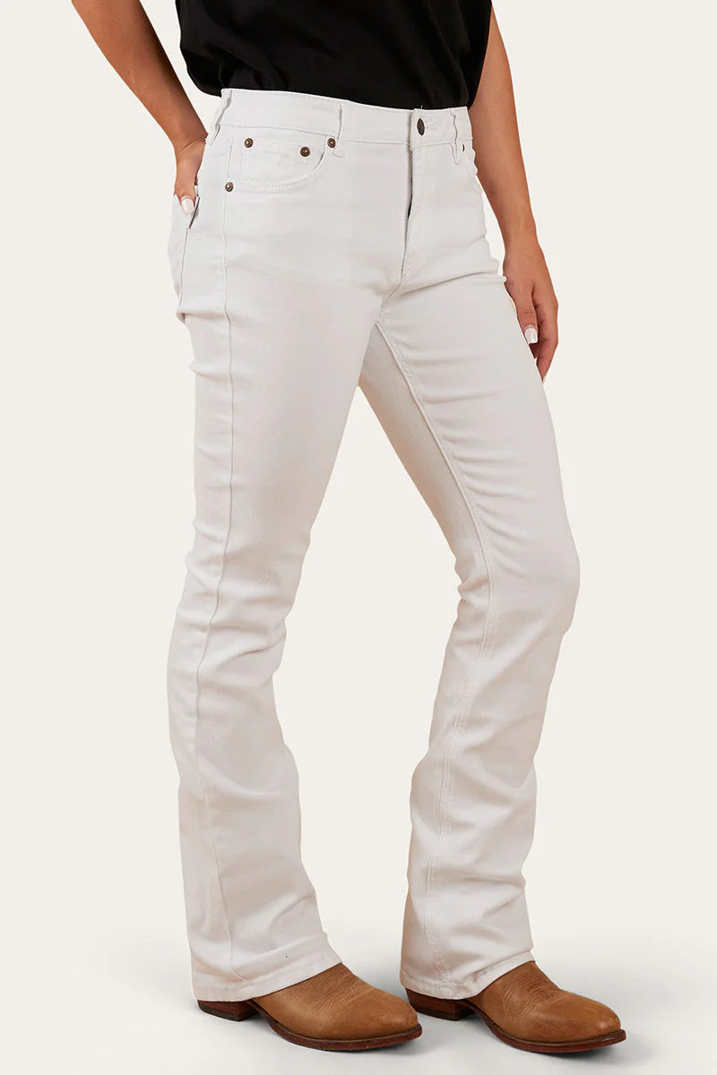 Katherine Womens Mid Rise Bootleg Jeans - Image 32