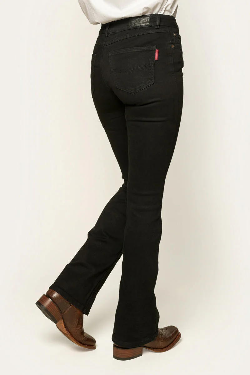 Katherine Womens Mid Rise Bootleg Jeans - Image 5