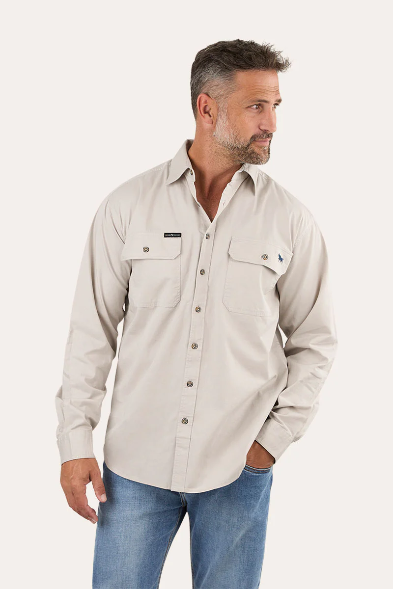 King River Mens Full Button Work Shirt - Image 3