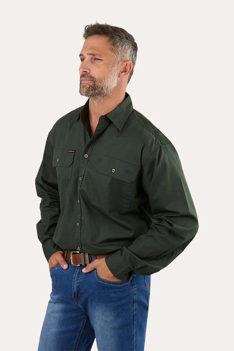 King River Mens Full Button Work Shirt - Image 35