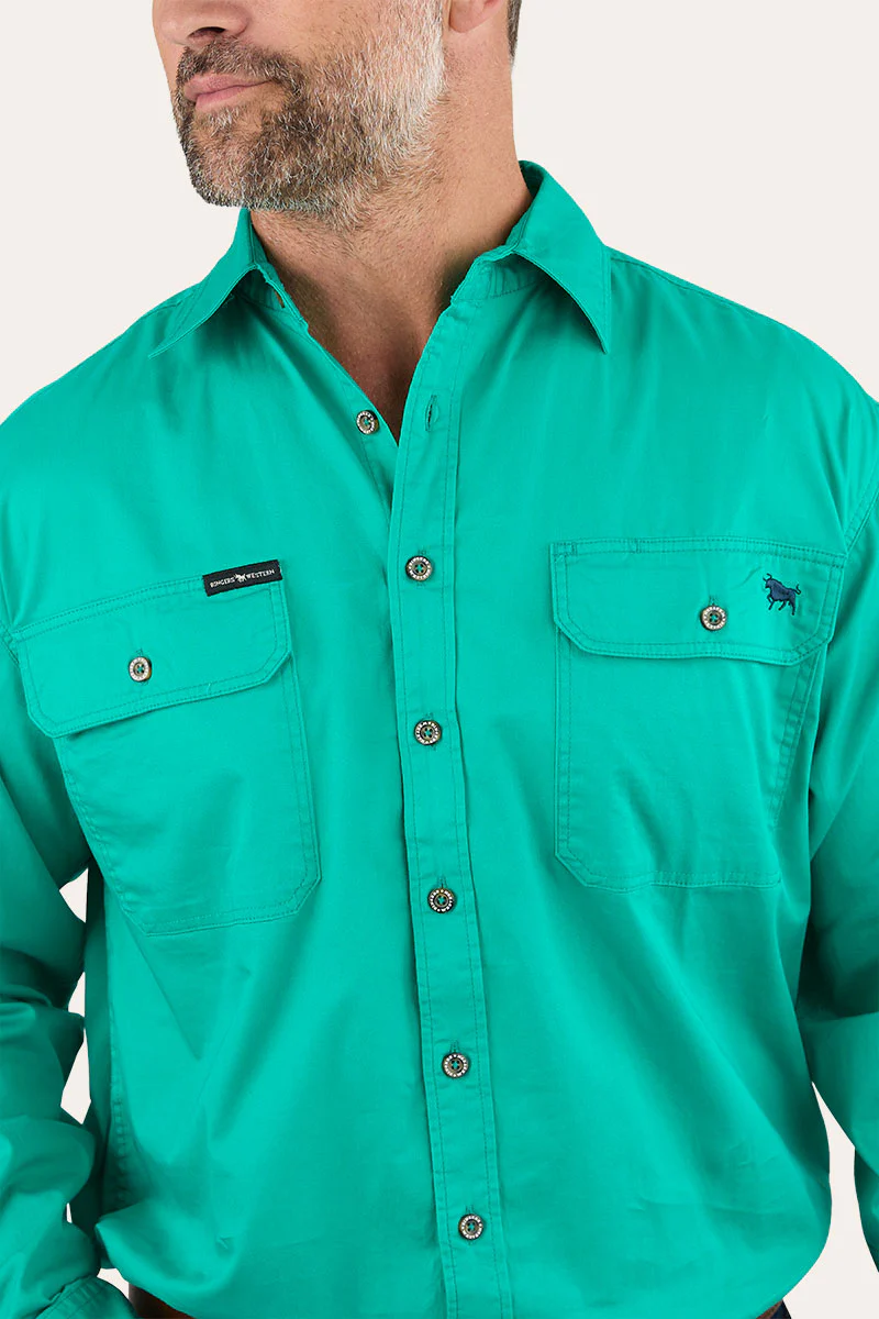 King River Mens Full Button Work Shirt - Image 59