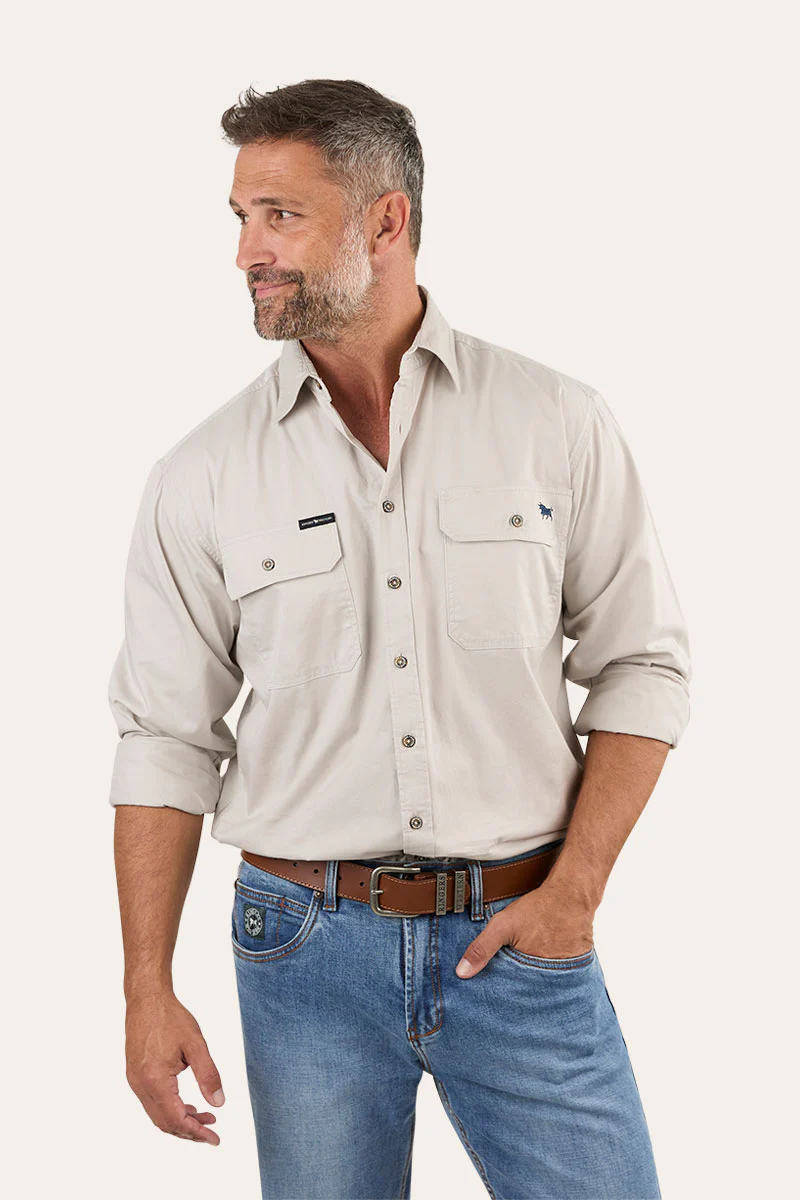 King River Mens Full Button Work Shirt - Image 6