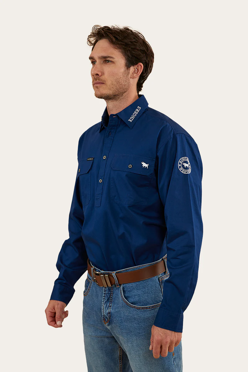 Kreiger Mens Half Button Work Shirt - Image 5