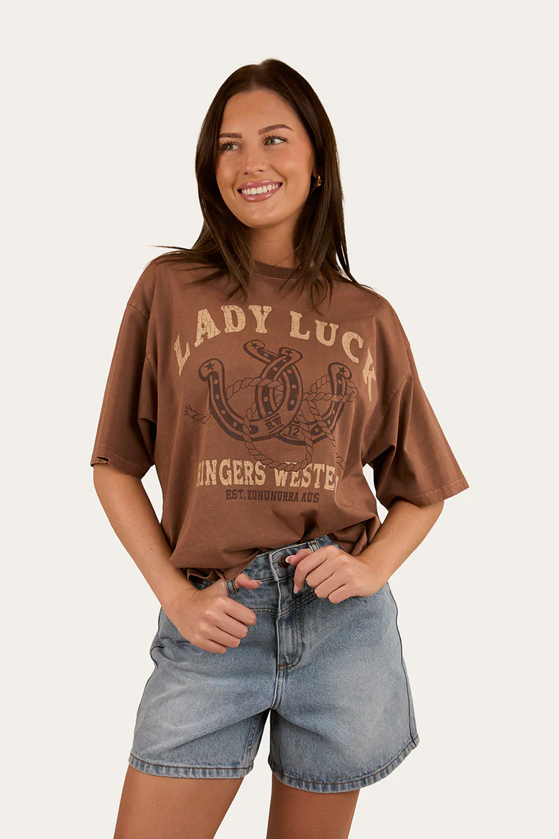 Lady Luck Womens Oversized T-Shirt - Image 8