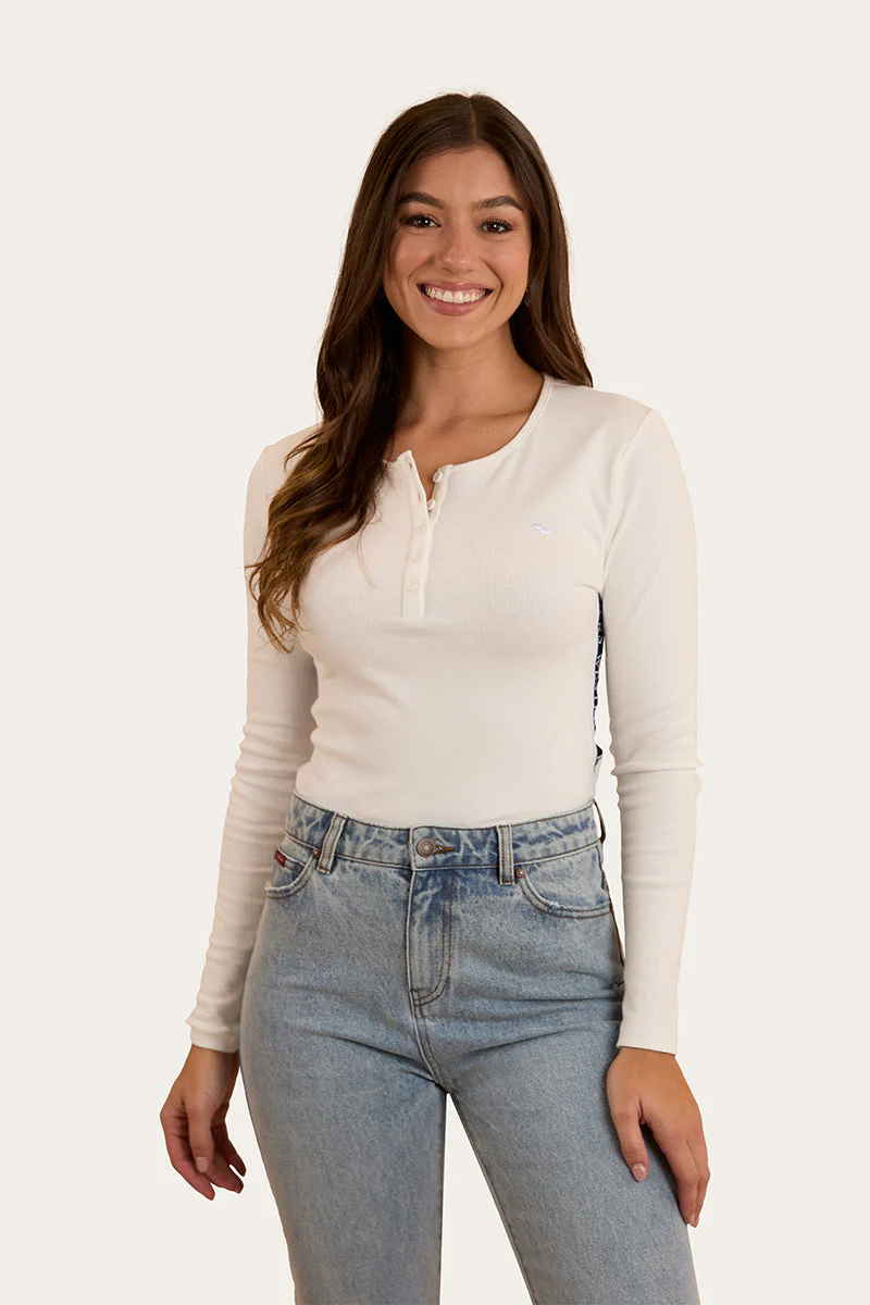 Laila Womens Long Sleeve Rib Top - Image 10