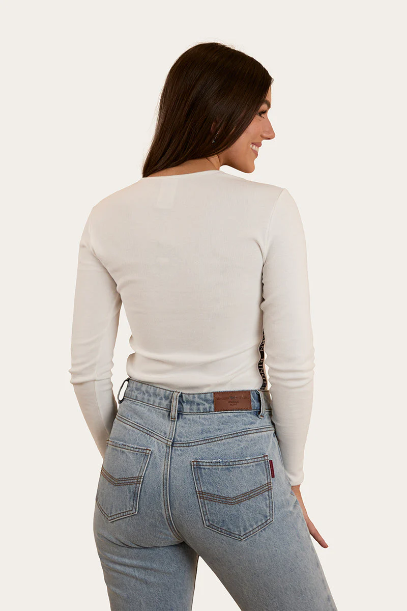 Laila Womens Long Sleeve Rib Top - Image 12