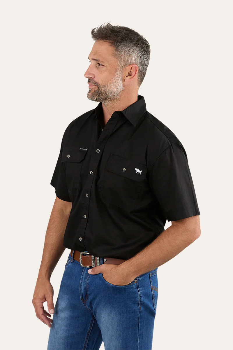 Lake Argyle Mens Short Sleeve Full Button Work Shirt - Image 10
