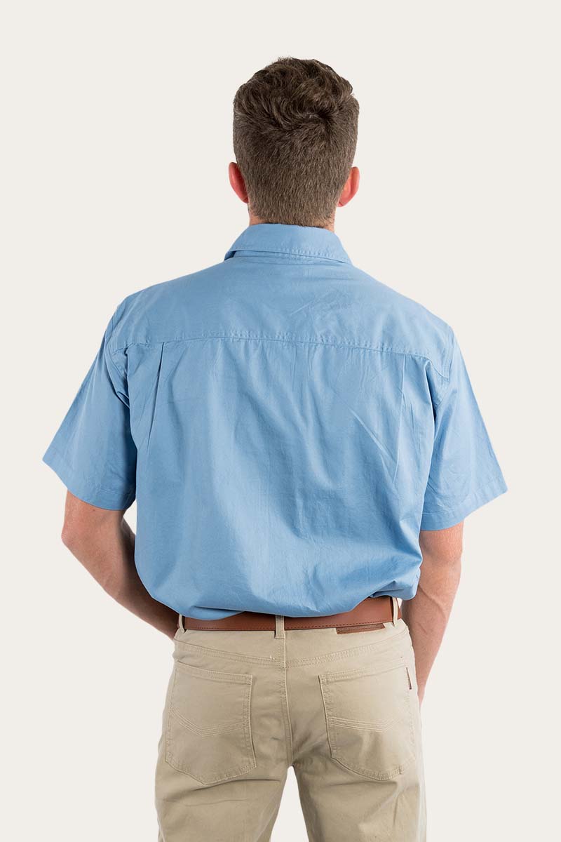 Lake Argyle Mens Short Sleeve Full Button Work Shirt - Image 29
