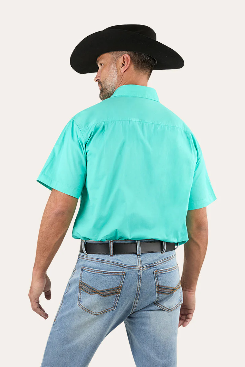 Lake Argyle Mens Short Sleeve Full Button Work Shirt - Image 37