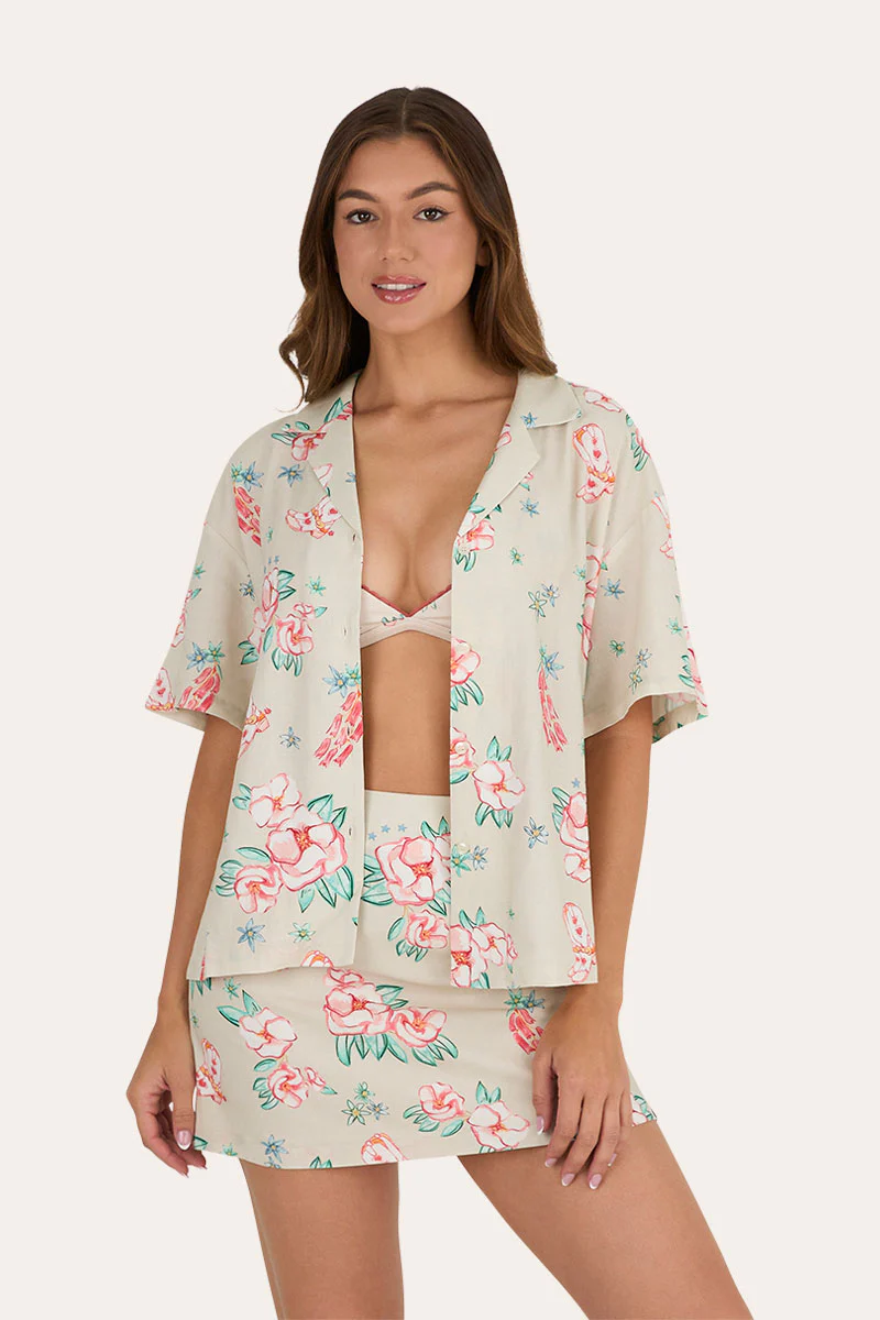 Last Dance Button Womens Down Shirt - Image 3