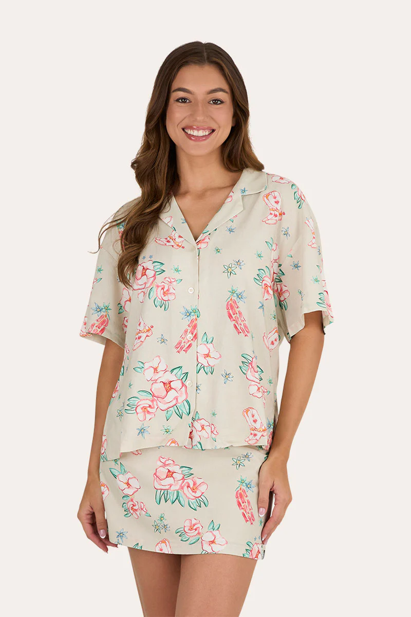 Last Dance Button Womens Down Shirt - Image 5