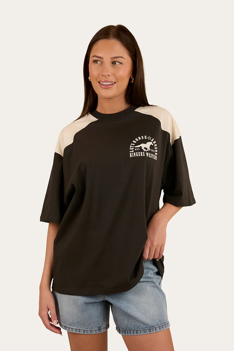 Lets Horse Around Womens Oversized T-Shirt - Image 11