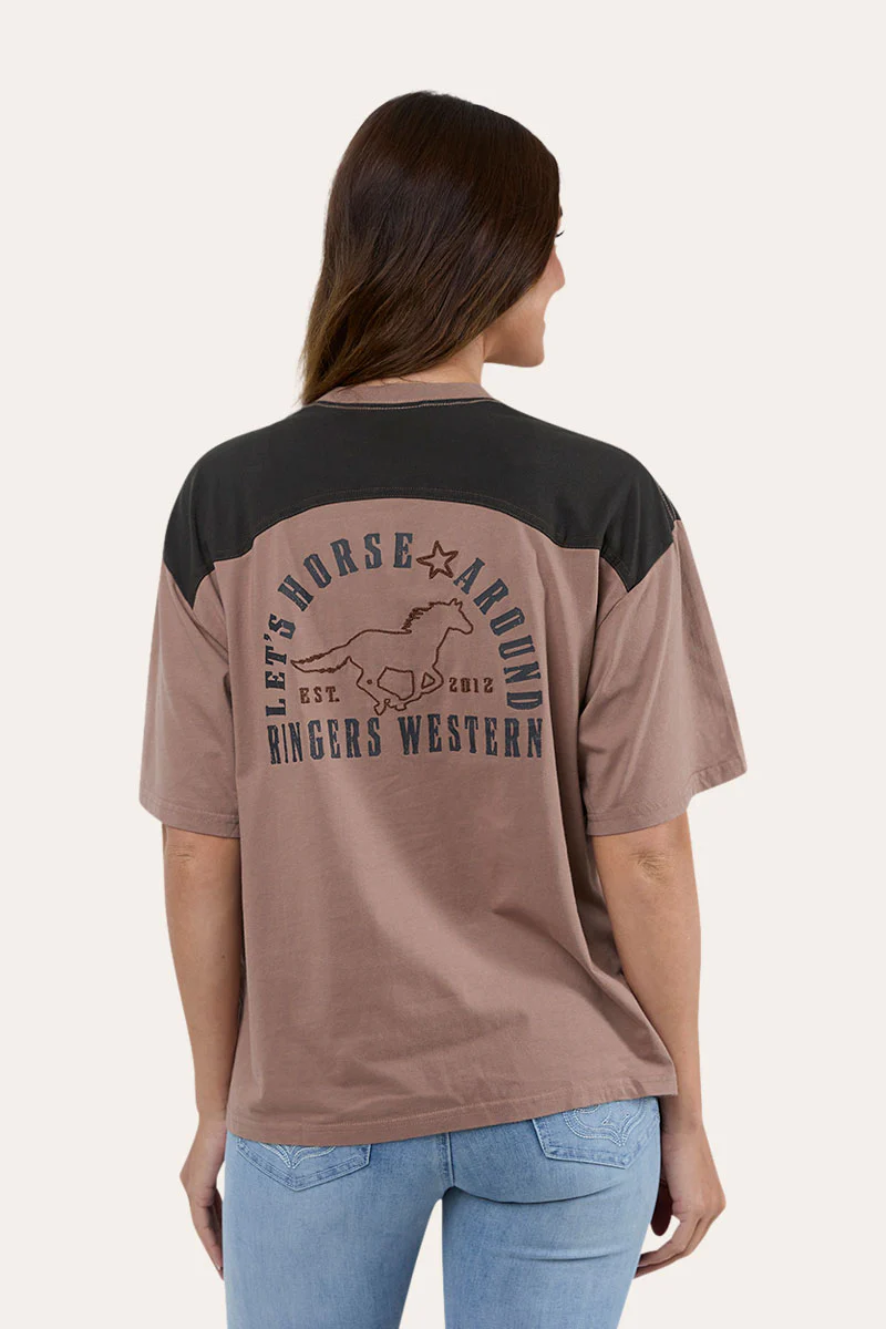 Lets Horse Around Womens Oversized T-Shirt - Image 13