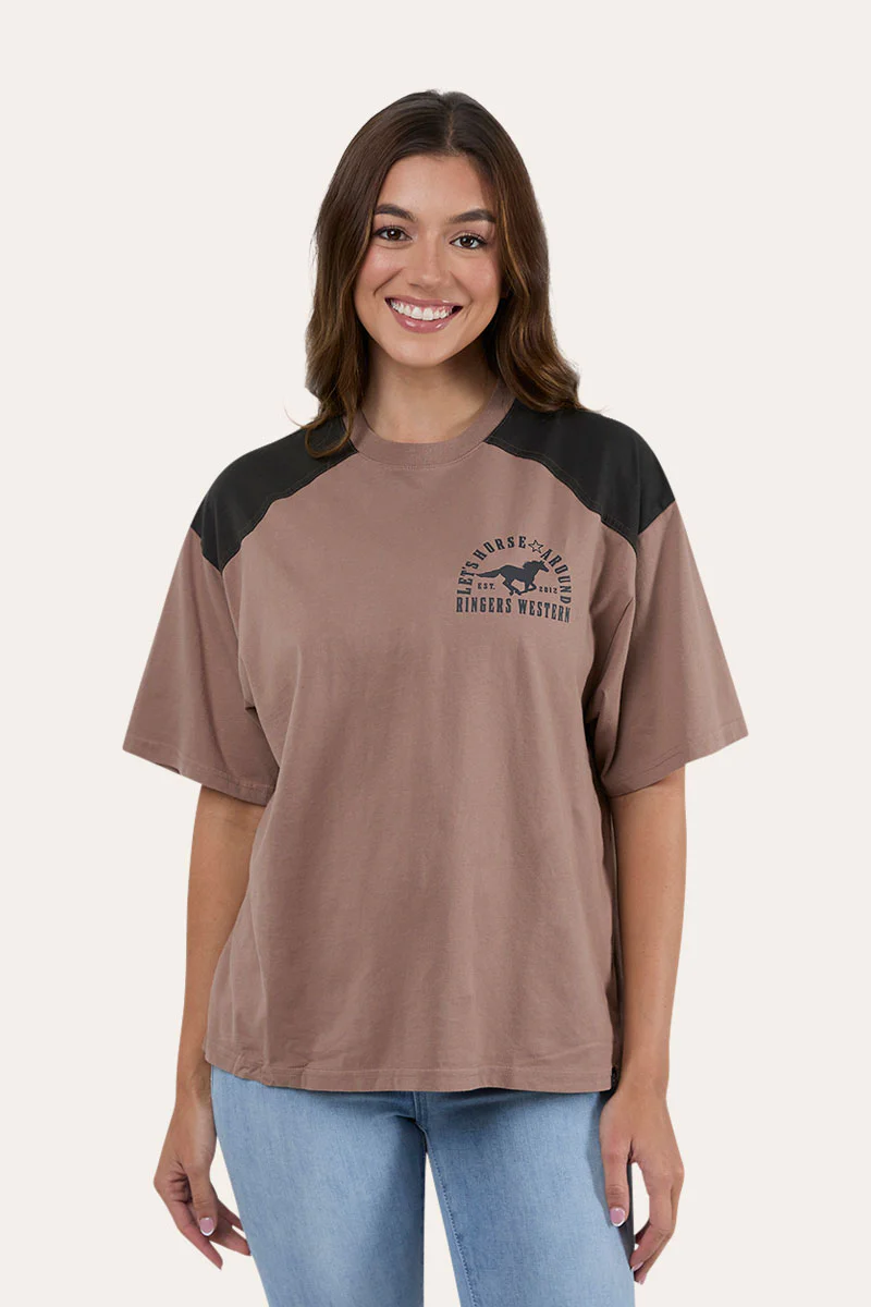 Lets Horse Around Womens Oversized T-Shirt - Image 14