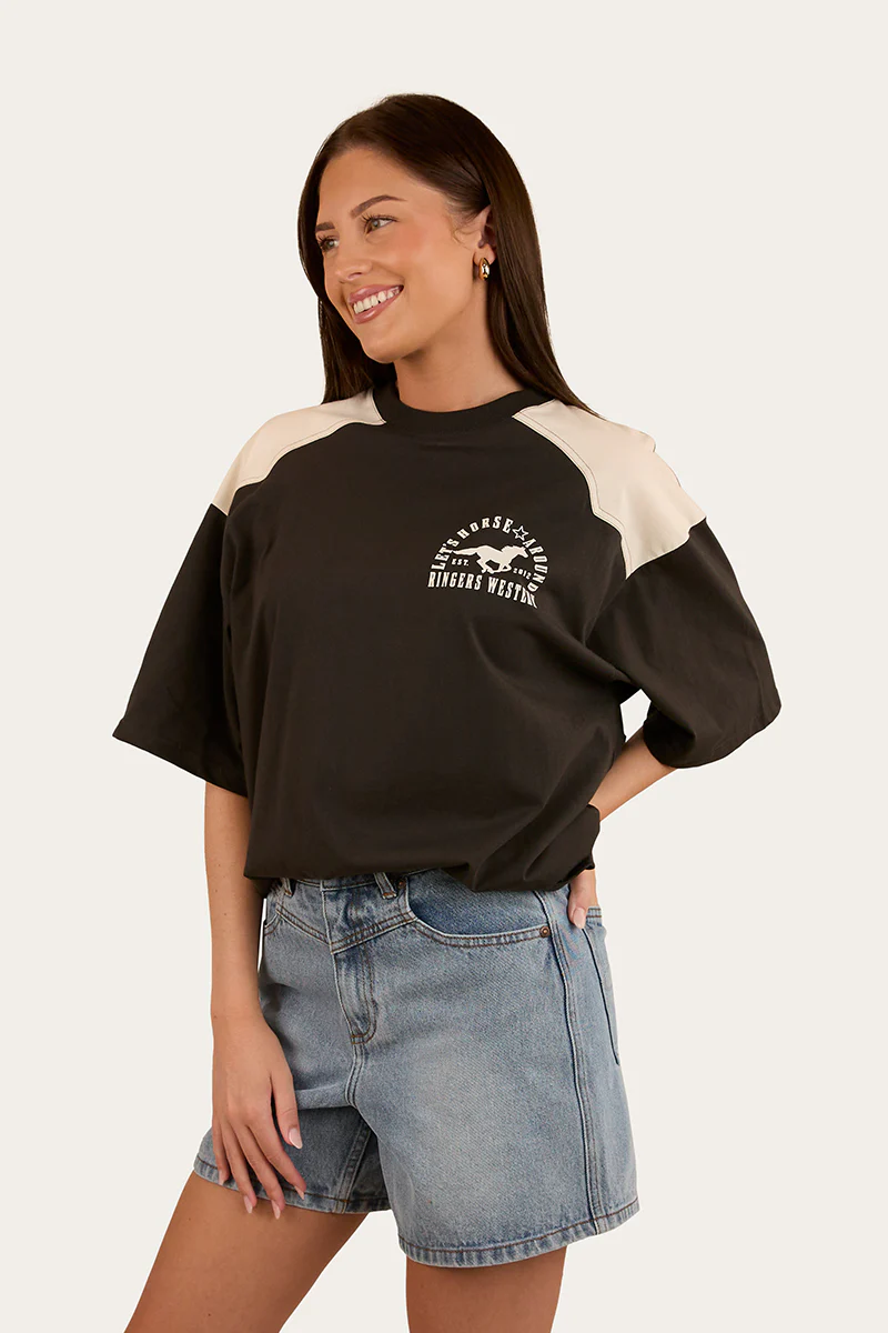 Lets Horse Around Womens Oversized T-Shirt - Image 7