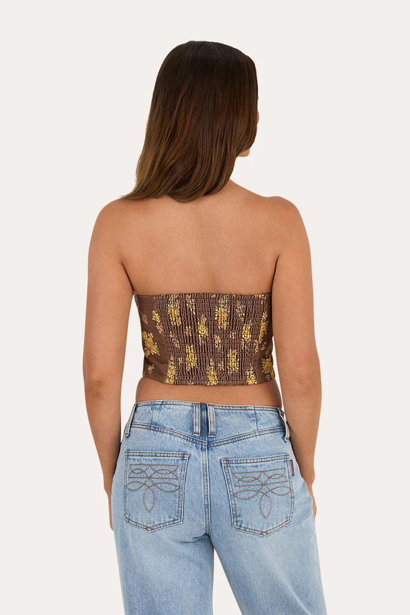 Madison Womens Shirred Corset Top - Image 4