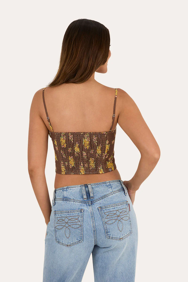 Madison Womens Shirred Corset Top - Image 5