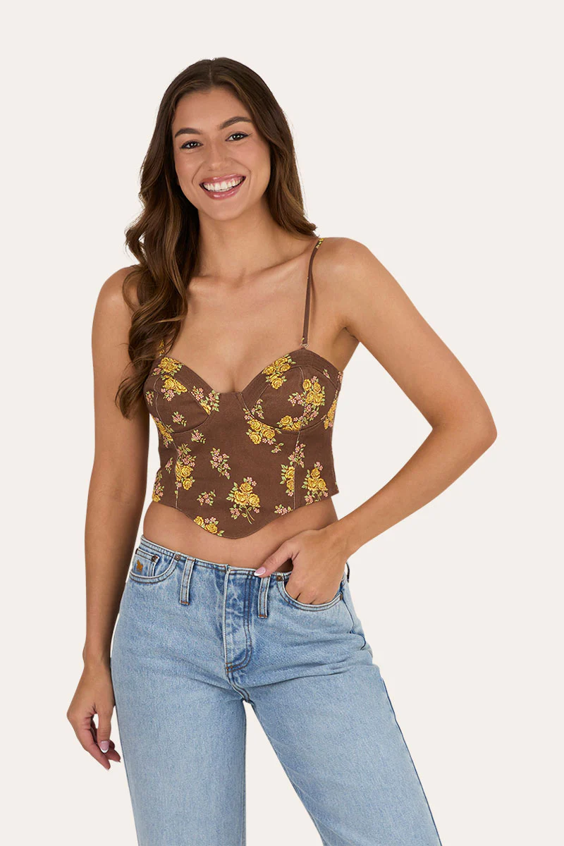 Madison Womens Shirred Corset Top - Image 6