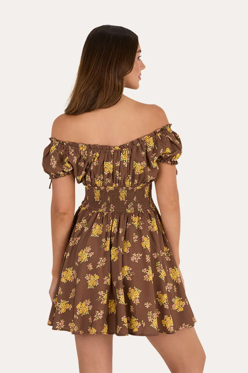 Madison Womens Shirred Mini Dress - Image 3