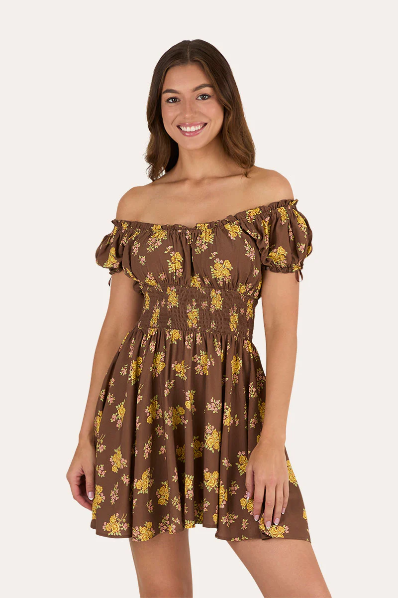 Madison Womens Shirred Mini Dress - Image 4
