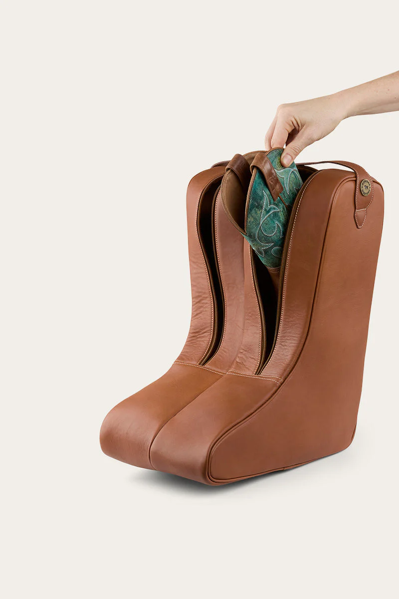 Miguel Leather Boot Bag - Image 4