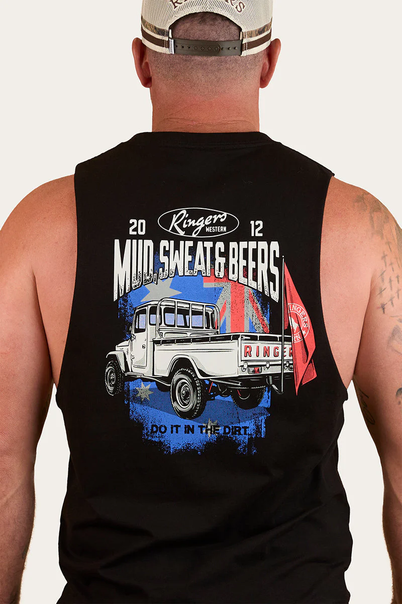 Mud Sweat Beers Mens Muscle Tank - Image 3