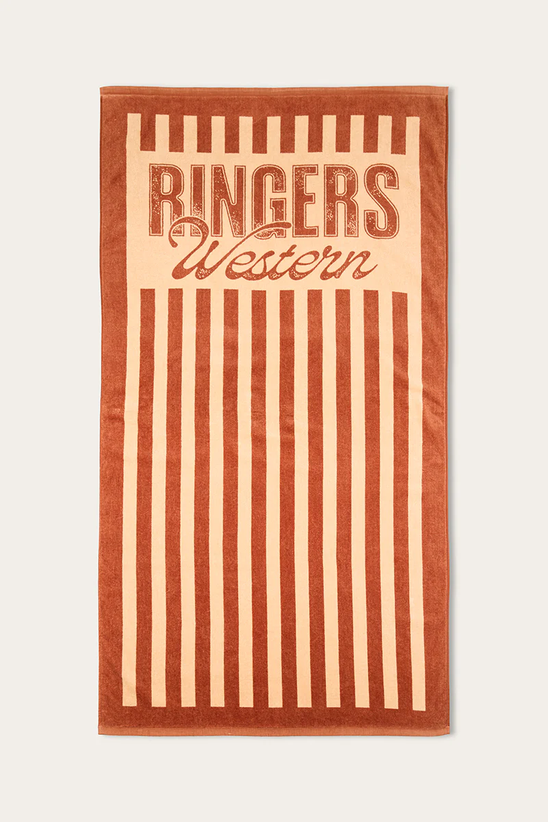 Oceanic Striped Cotton Towel