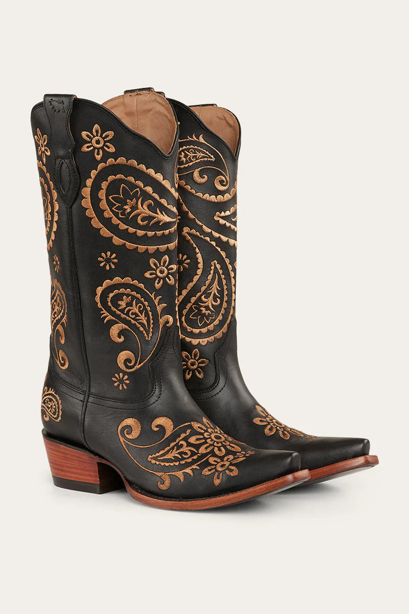 Olivia Womens Cuban Heel Western Boot - Image 10