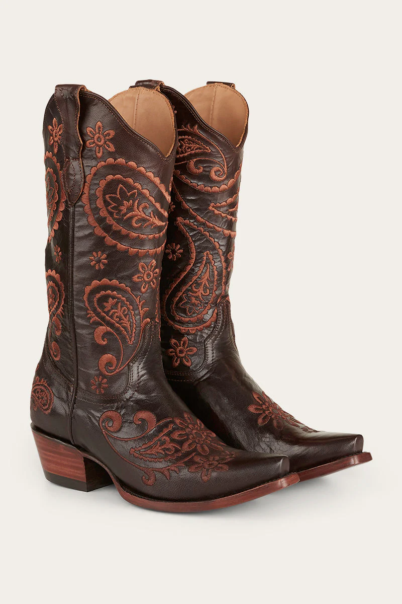 Olivia Womens Cuban Heel Western Boot - Image 24