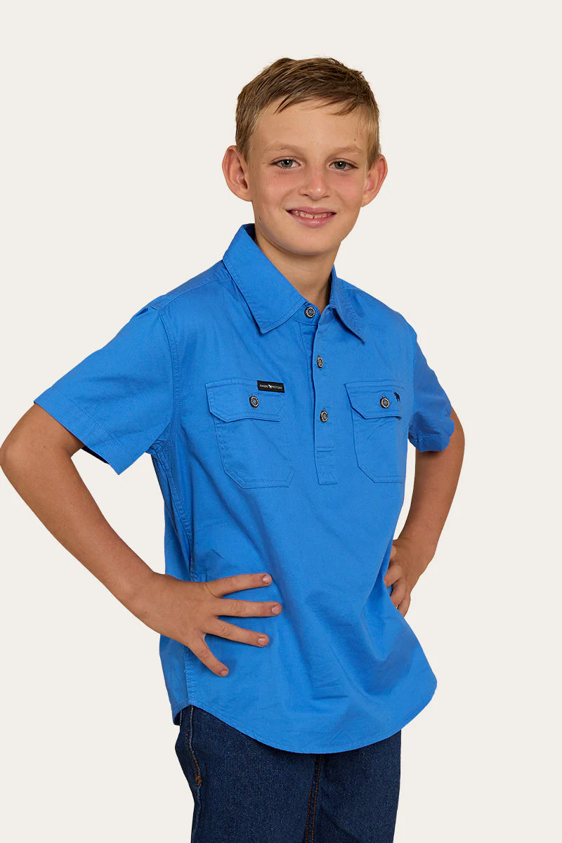 Ord River Kids Half Button Short Sleeve Workshirt - Image 13