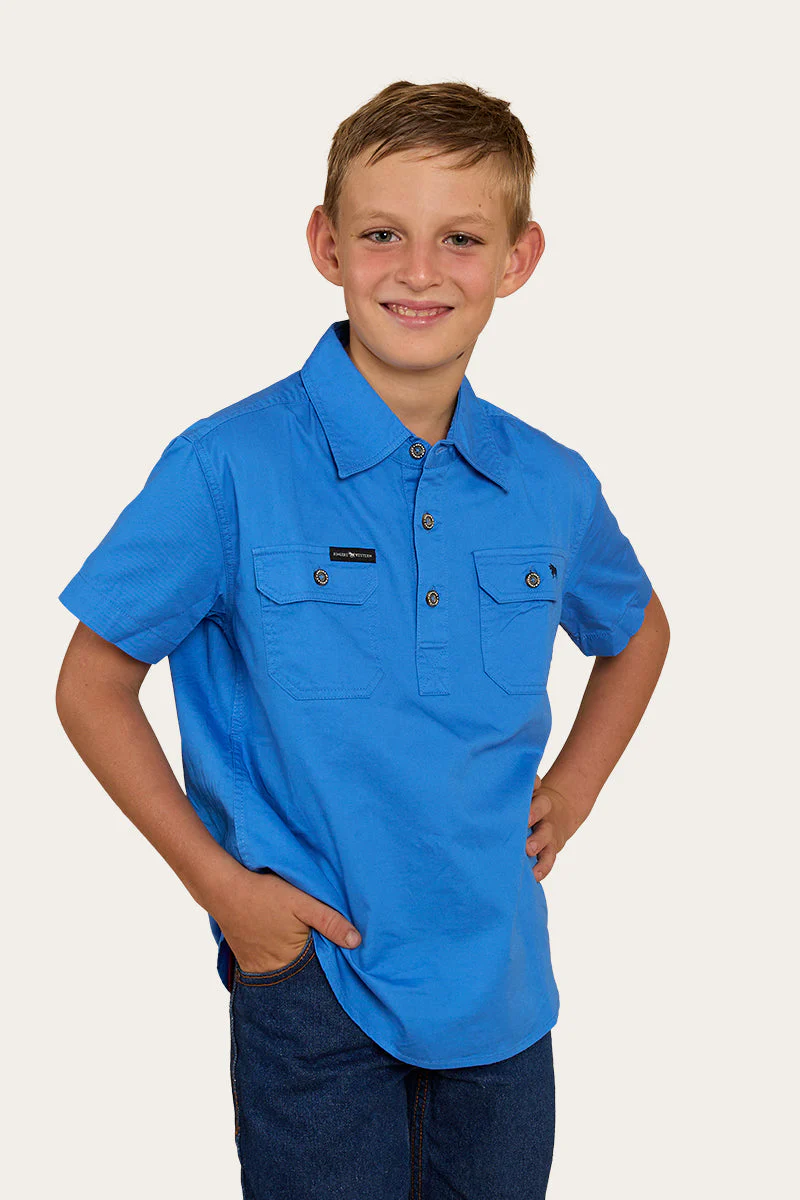 Ord River Kids Half Button Short Sleeve Workshirt - Image 14