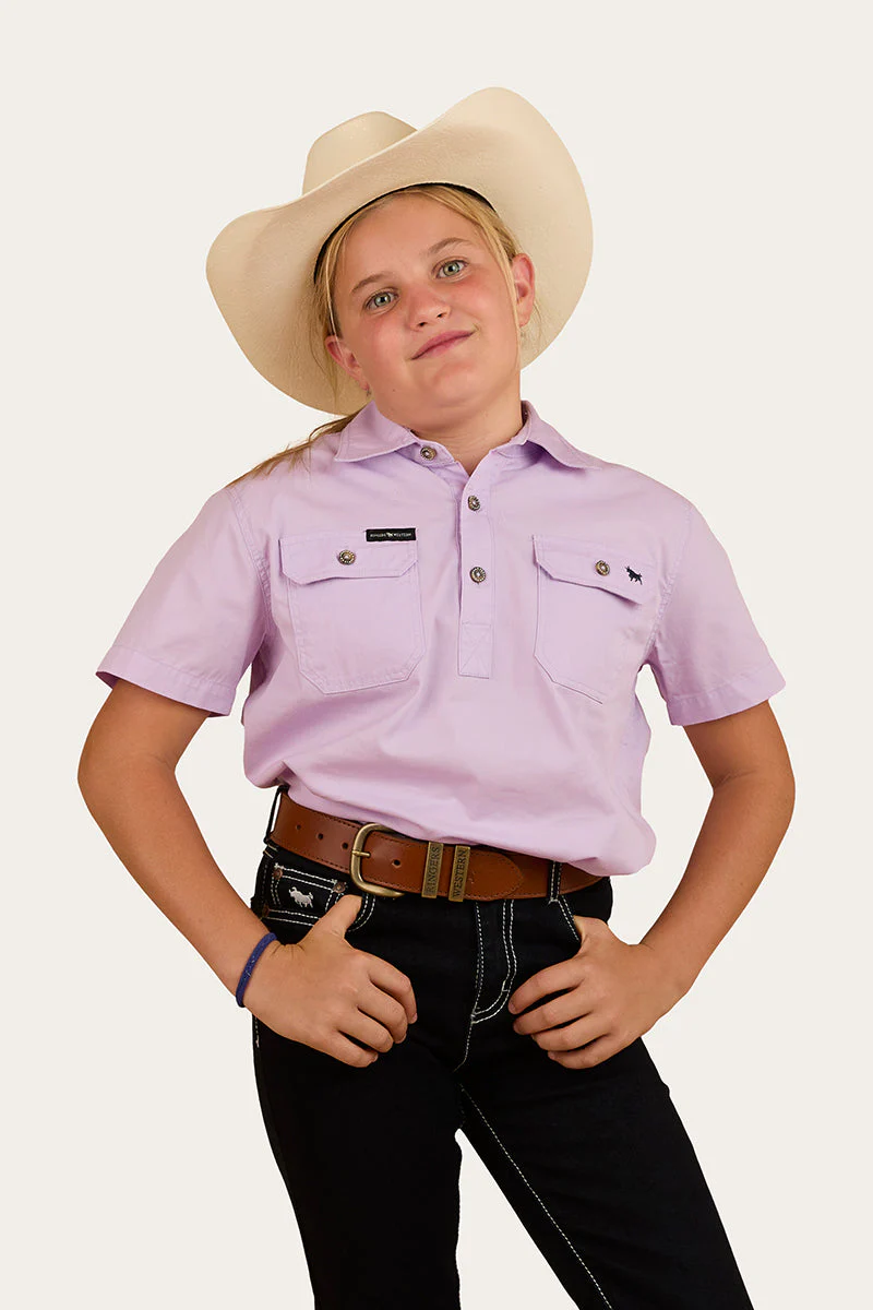 Ord River Kids Half Button Short Sleeve Workshirt - Image 15