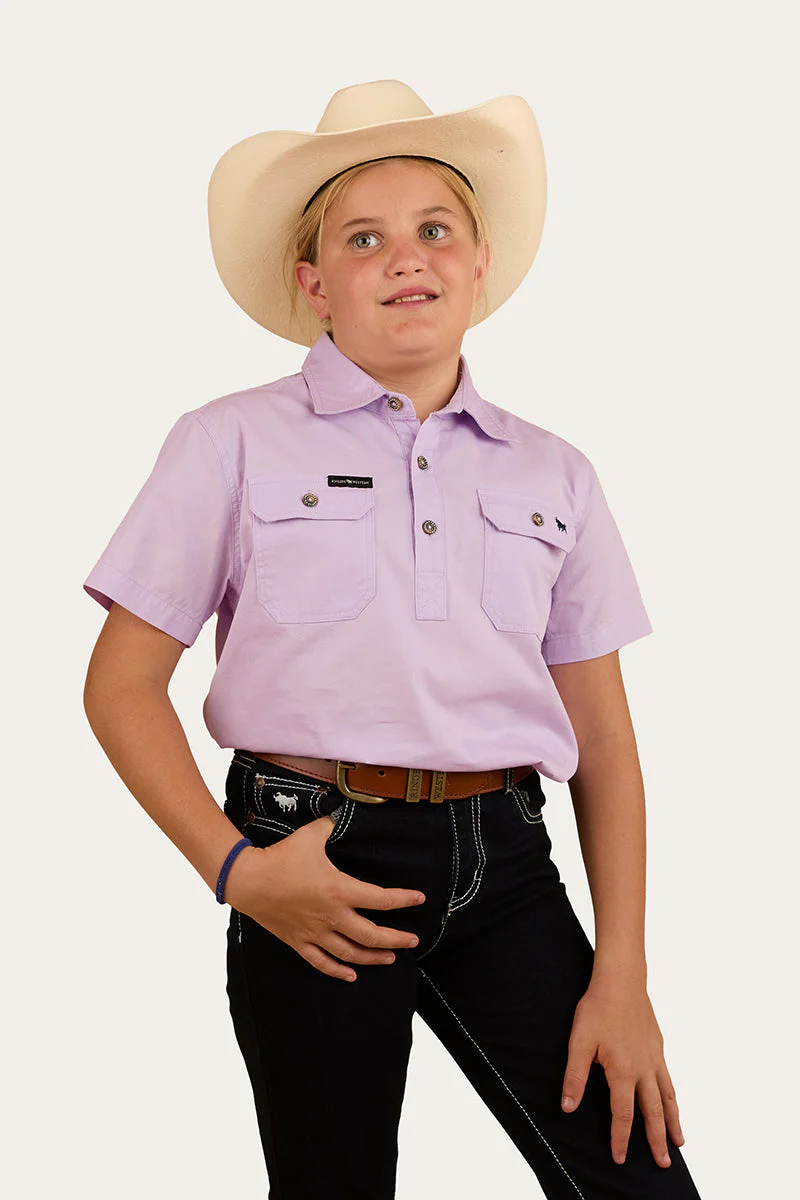 Ord River Kids Half Button Short Sleeve Workshirt - Image 17