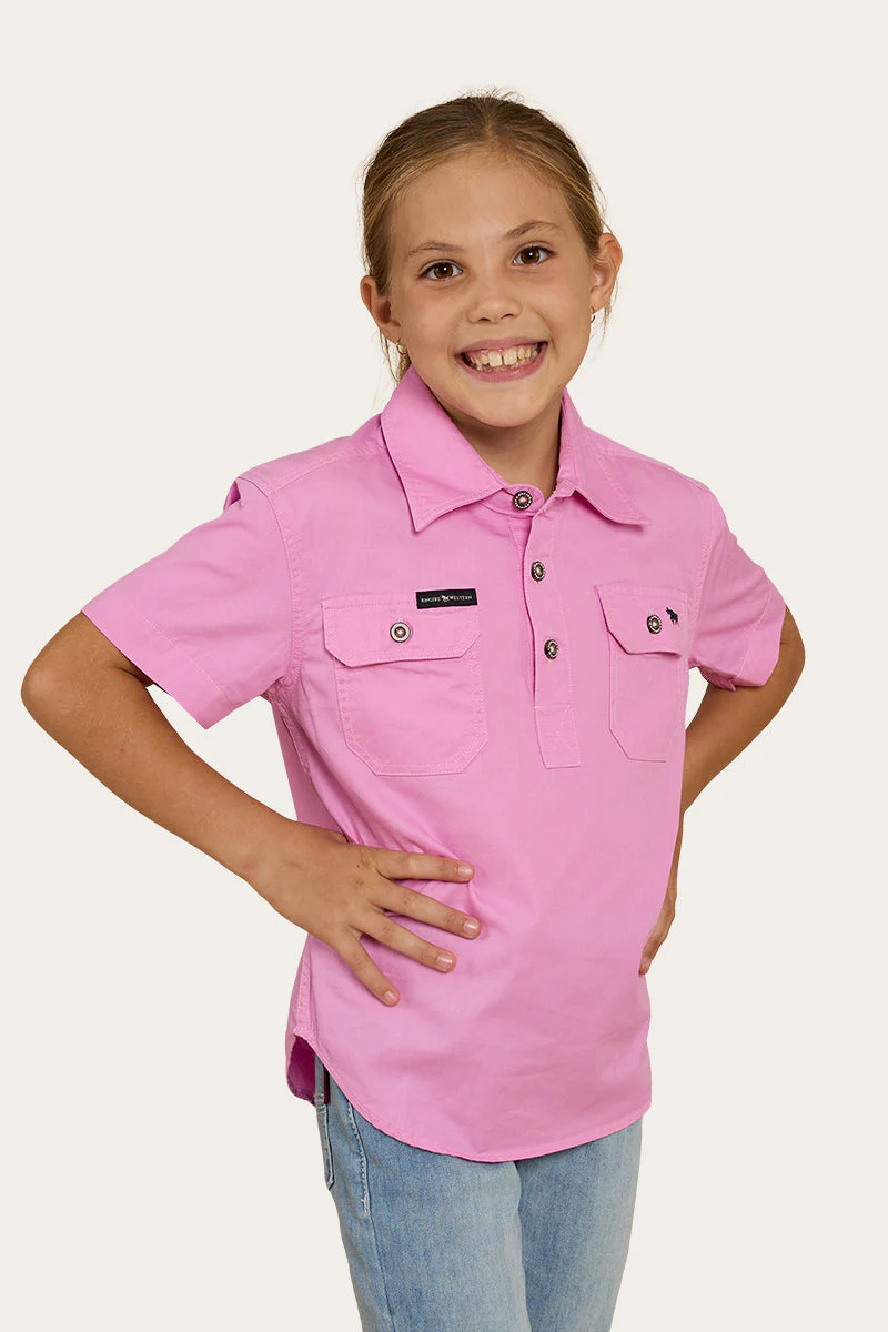 Ord River Kids Half Button Short Sleeve Workshirt - Image 25