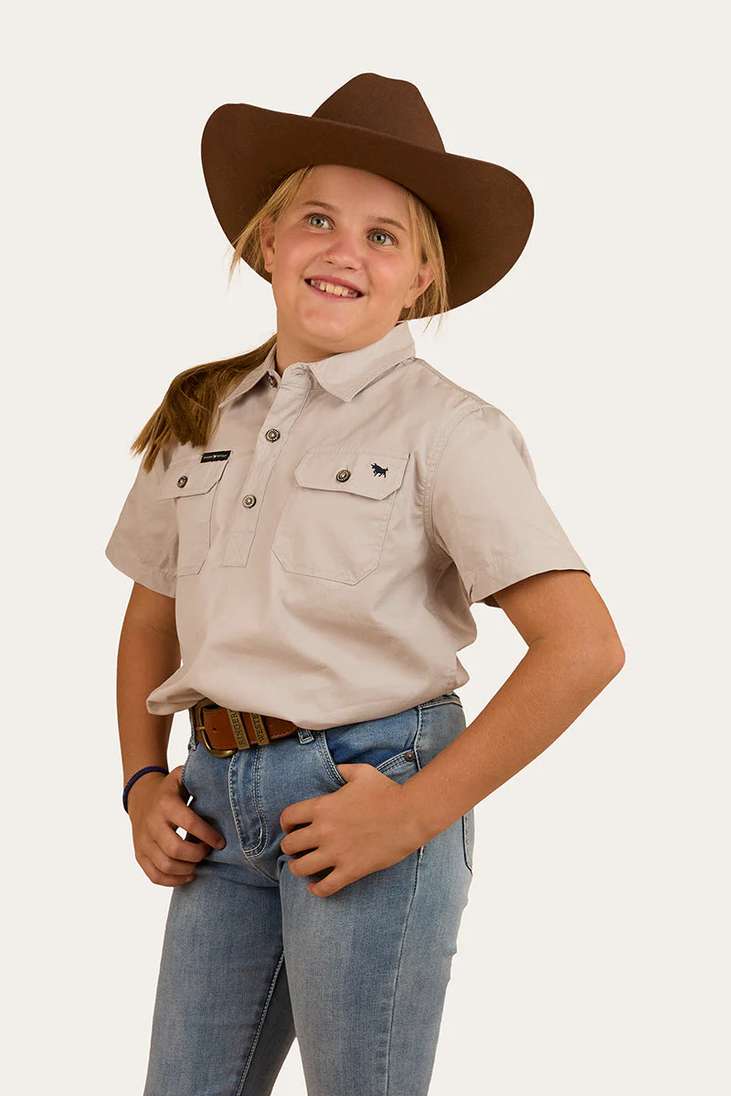 Ord River Kids Half Button Short Sleeve Workshirt - Image 4