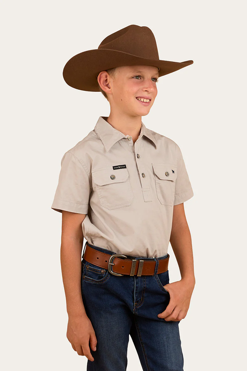 Ord River Kids Half Button Short Sleeve Workshirt - Image 5