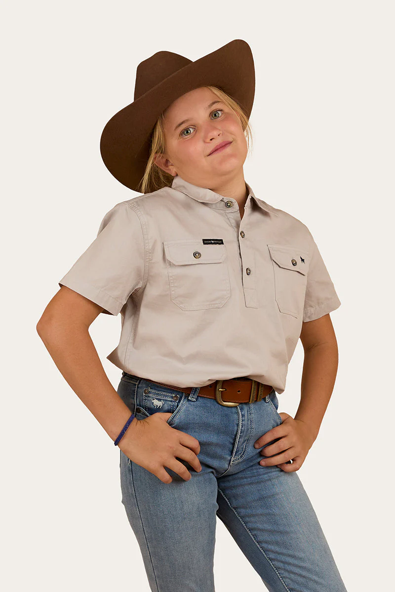 Ord River Kids Half Button Short Sleeve Workshirt - Image 7