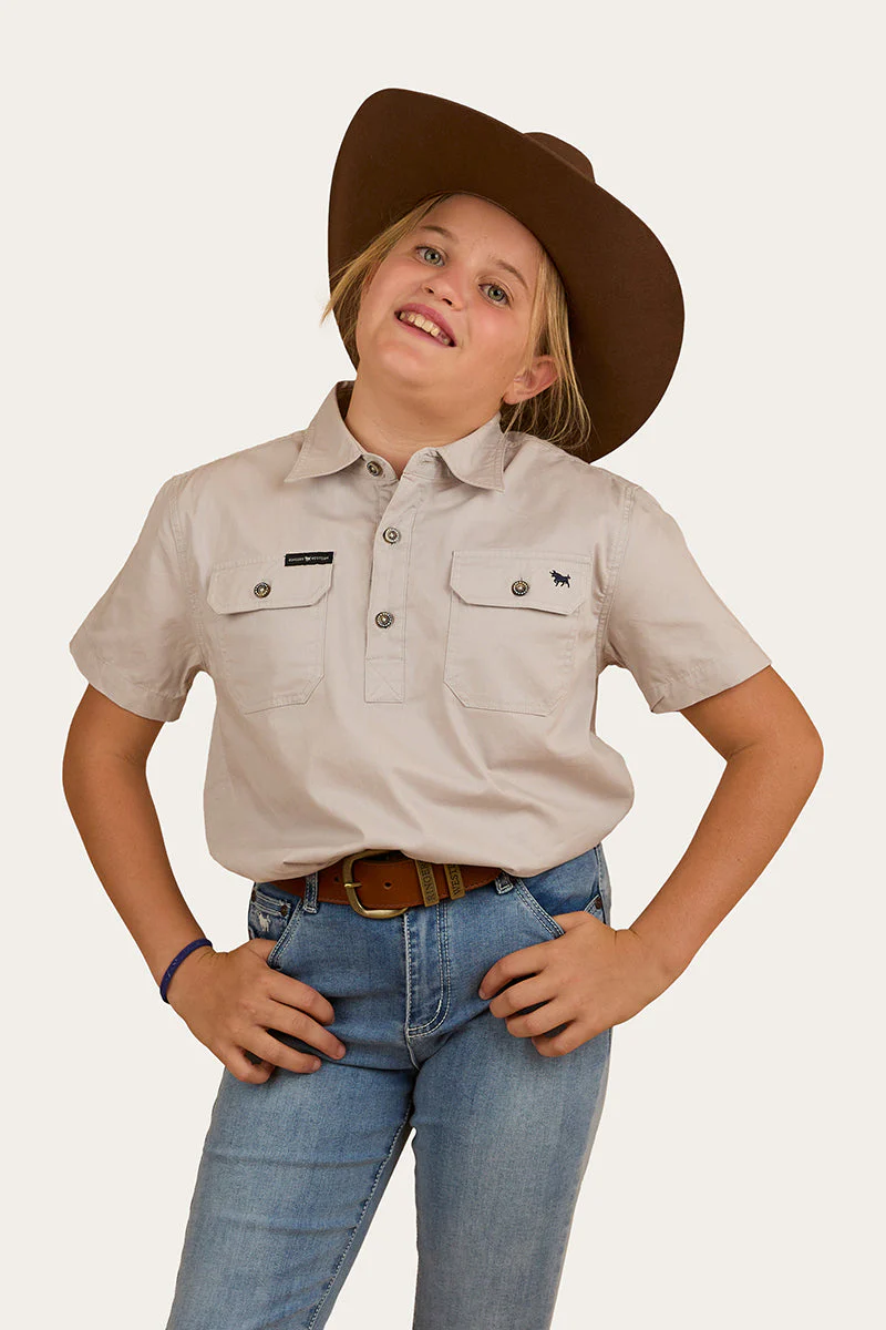 Ord River Kids Half Button Short Sleeve Workshirt - Image 8