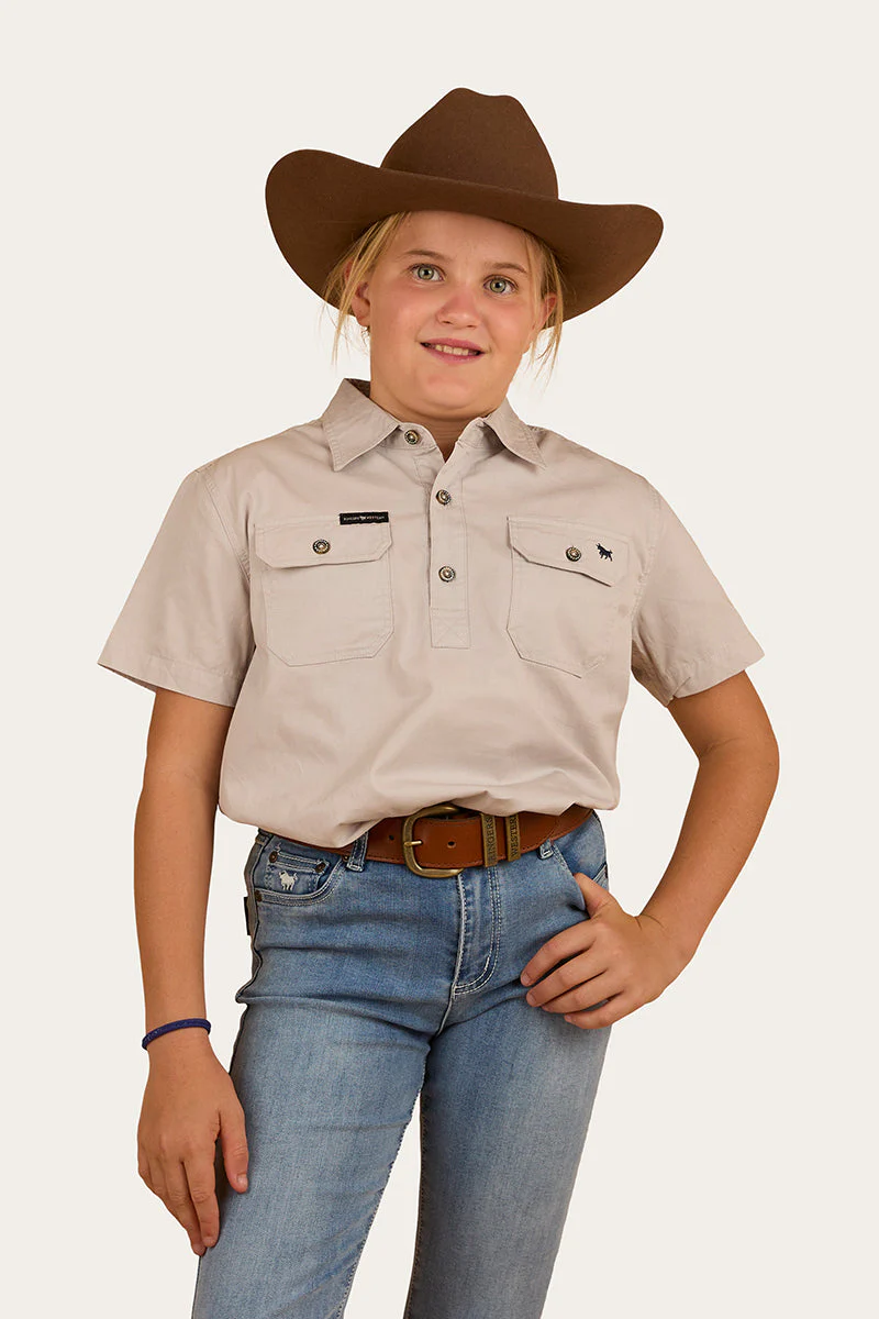 Ord River Kids Half Button Short Sleeve Workshirt - Image 9