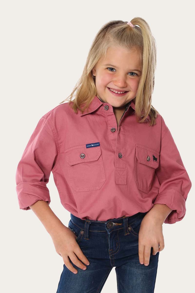 Ord River Kids Half Button Work Shirt - Image 20