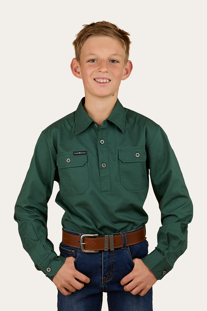 Ord River Kids Half Button Work Shirt - Image 40